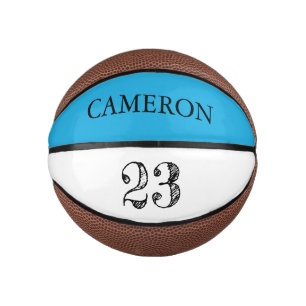 Blauwgroen blauw het Eetsen van het Aantal van de  Basketbal