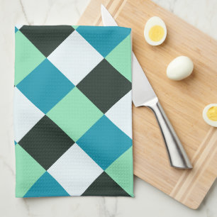 Blauwgroen Blauw Mint Groen Kool White Pset Theedoek