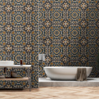 Blauwgroen Blauw Oker Bruin Beige Bohemian Tribe A