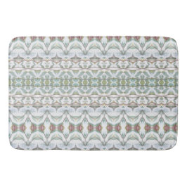 Blauwgroen blauw patroon badmat