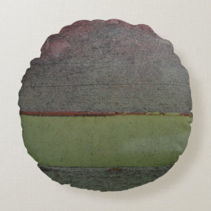 Blauwgroen blauw Roze Groen geruïneerd Rond Kussen