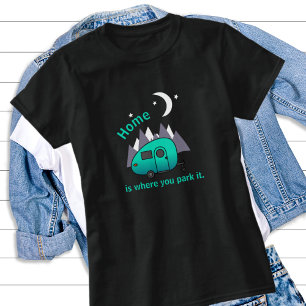 Blauwgroen blauw trappenhuis t-shirt