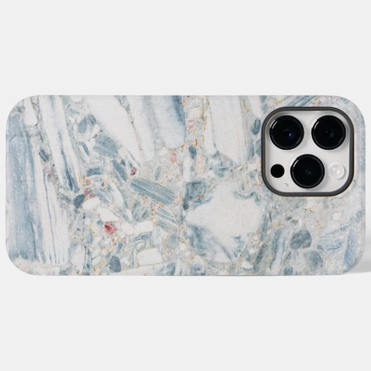 Blauwgroen blauw wit Turquoise Geode Pattern Case-Mate iPhone Case (Achterkant (horizontaal))