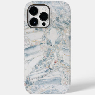 Blauwgroen blauw wit Turquoise Geode Pattern iPhone 14 Pro Max Hoesje