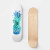 Blauwgroen blauwe ananas skateboard (Voorkant)
