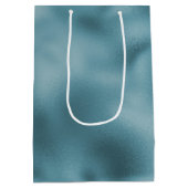 Blauwgroen Blauwe bruiloft Medium Cadeauzakje (Achterkant)