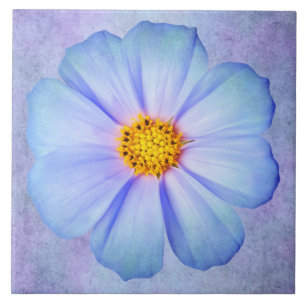 Blauwgroen blauwe en gewelddadige dag op Paarse Wa Tegeltje