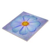 Blauwgroen blauwe en gewelddadige dag op Paarse Wa Tegeltje (Zijkant)