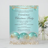 Blauwgroen blauwe goudkapel Friendsmas kerstfeest Kaart (Staand voorkant)