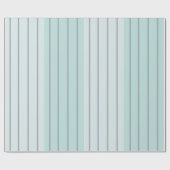 Blauwgroen blauwe grijze strepen, eenvoudig cadeaupapier (Vlak)