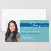 Blauwgroen blauwe manuscriptklasse van de aankondi (Voorkant / Achterkant)