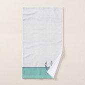 Blauwgroen blauwe marine kustboot Nautical Sailboo Bad Handdoek (Handdoek)