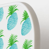 Blauwgroen blauwe Waterverf ananas Aangepaste naam Pickleball Paddle (Links Detail)