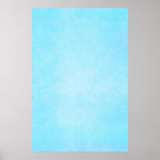 Blauwgroen blauwe Waterverf Sjabloon blanco Poster (Voorkant)