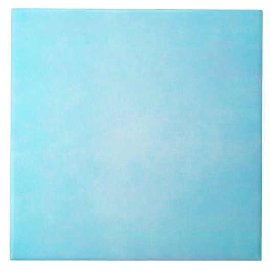 Blauwgroen blauwe Waterverf Sjabloon blanco Tegeltje (Voorkant)
