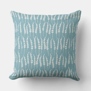 Blauwgroen Blue Fern Pattern voor Cottage Kussen