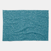 Blauwgroen Blue Jane Austen Pride Prejudice Nether Theedoek (Horizontaal)