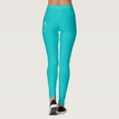 Blauwgroen Blue Personal Trainer Leggings (Achterkant)