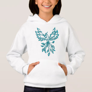 Blauwgroen Blue Phoenix stijgt op zilver