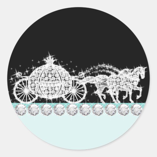 Blauwgroen Blue Princess Stickers (Voorkant)