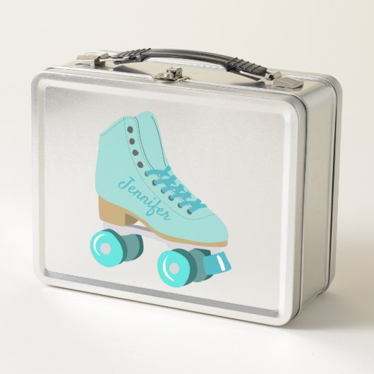 Blauwgroen Blue Retro Quad Roller Schaats, speciaa (Voorkant)