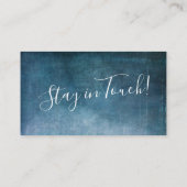 Blauwgroen Blue Textured Grunge "We hebben ons ver Informatiekaartje (Achterkant)