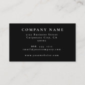 Blauwgroen Blue Turquoise Girly Modern Glam Retro  Visitekaartje (Achterkant)