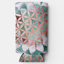 Blauwgroen Blush Roze Pastel Abstract Waterverf Pa