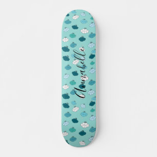 Blauwgroen boeddhisskateboard van Lotus Flower Skateboard