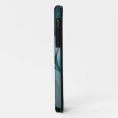 Blauwgroen bokeh bladeren Case-Mate iPhone case (Achterkant/links)