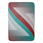 blauwgroen bolvormig bolvormig effect badmat (Voorkant Verticaal)