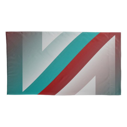 blauwgroen bolvormig bolvormig effect kussensloop (Achterkant-Rechts)