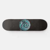 Blauwgroen boogschutter skateboard (Horizontaal)