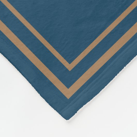 Blauwgroen boot fleece deken (Hoek)