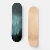 Blauwgroen bosecolaxie Dream #1 #decor #art Skateboard (Voorkant)