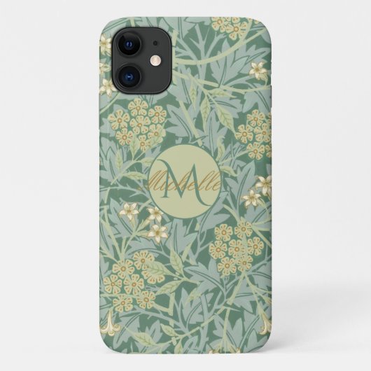  Blauwgroen botanische en groene flora Case-Mate iPhone Case (Achterkant)