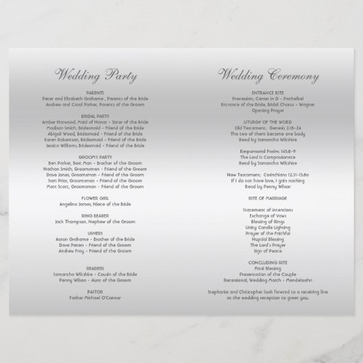 Blauwgroen Bow Silver Sequins Wedding Ceremony Pro (Achterkant)