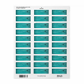 Blauwgroen Braziliaans paspoort Etiket (Full Sheet)