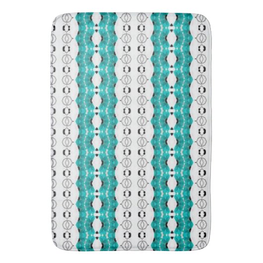 Blauwgroen breuk badmat (Voorkant Verticaal)