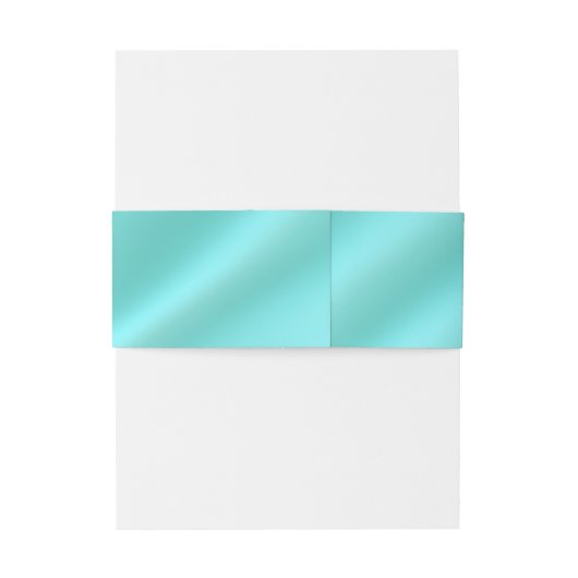 Blauwgroen bruiloft Belly Band Uitnodigingen Wikkel (Achterkant Voorbeeld)