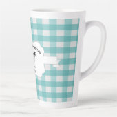 Blauwgroen Buffelgebonden Boerderij Koe latente Mo Latte Mok (Rechts)