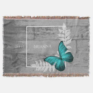 Blauwgroen Butterfly Rustige, speciaal ontworpen s Deken