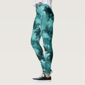 Blauwgroen Camouflage Leggings (Links)