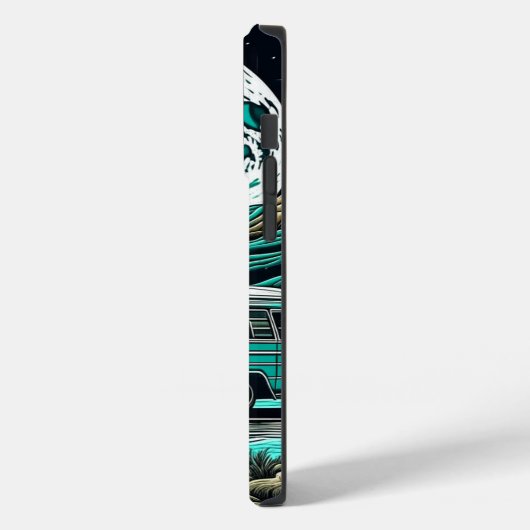 Blauwgroen camper in de bergen Case-Mate iPhone Case (Achterkant / Links)