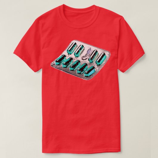 Blauwgroen capsule 1 t-shirt (Design voorkant)