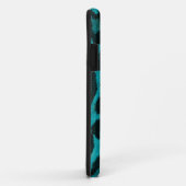 Blauwgroen Cheetah Print Phone Case (Achterkant/rechts)