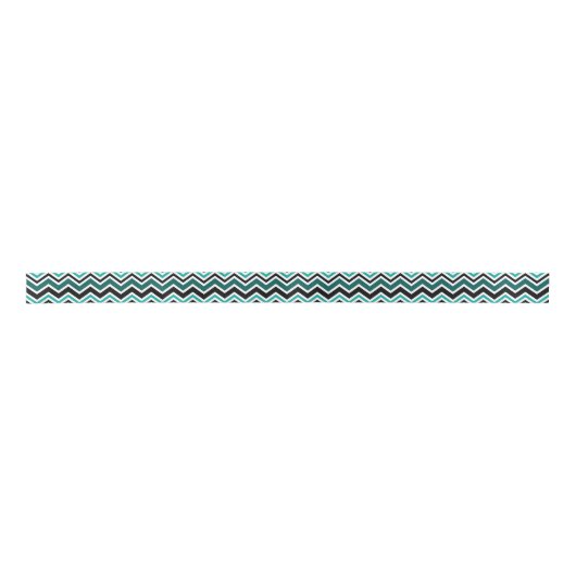 Blauwgroen Chevron Pattern Lint (Voorkant)