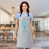 Blauwgroen Conch Shell Apron Schort
