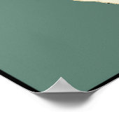 Blauwgroen Conch Shell Poster (Hoek)