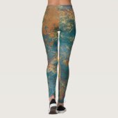 Blauwgroen Cooper Patina Leggings (Achterkant)